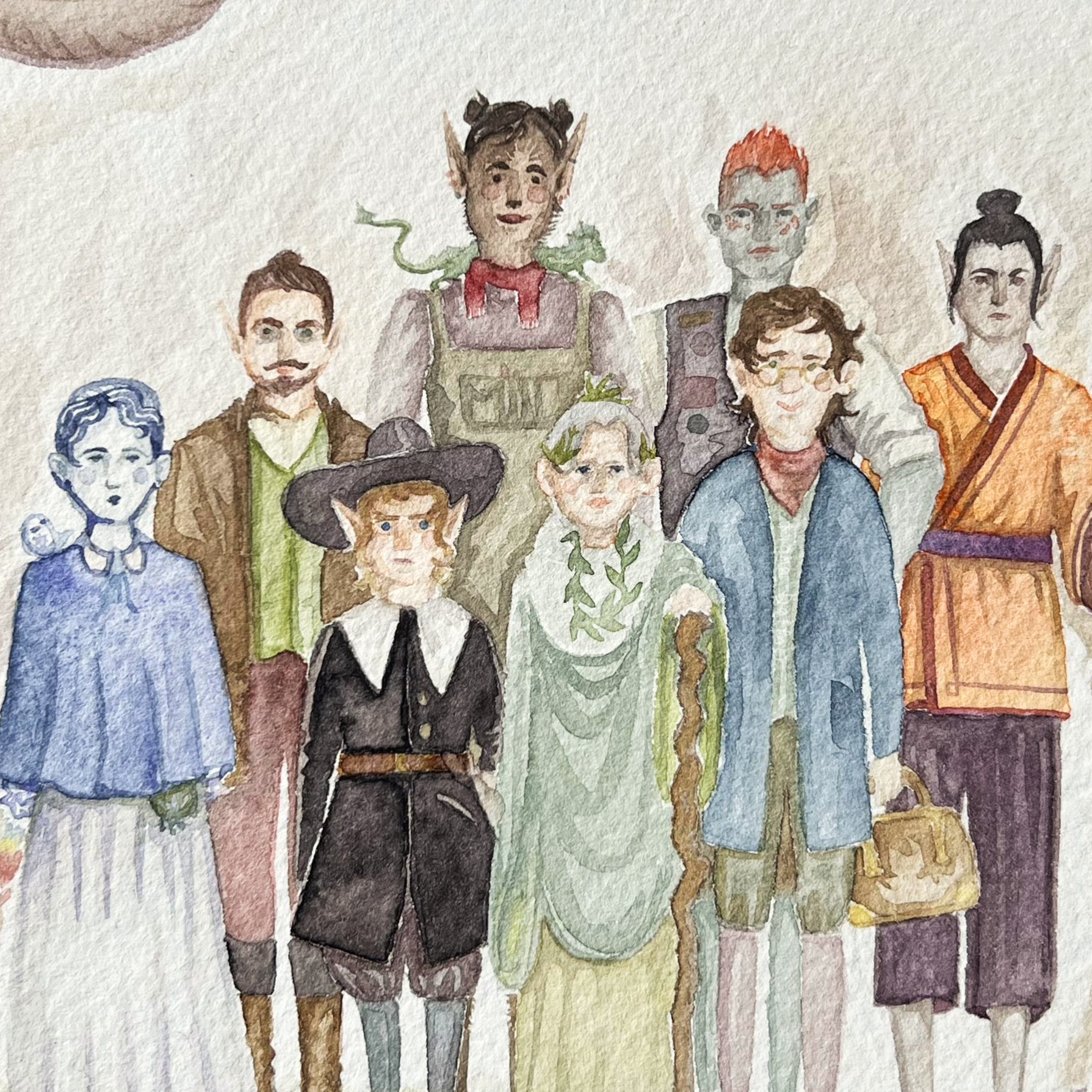 Geburtstagsaquarell für Eden